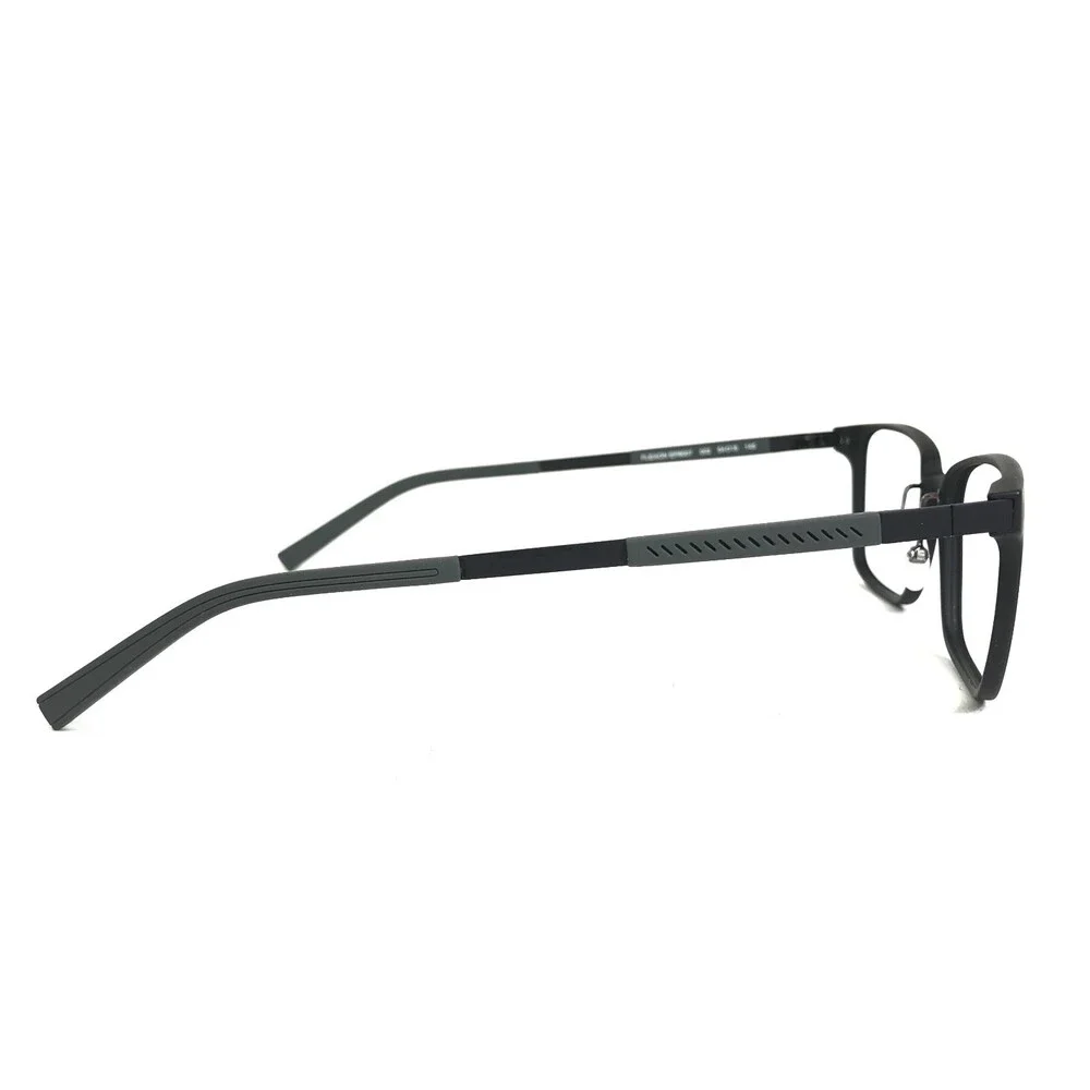 Flexon Eyeglasses Frames EP8007 002 Matte Black Gray Square Full Rim 54-18-145